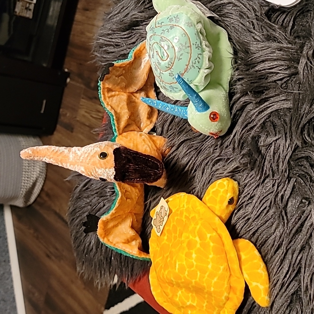 Set of 3 Floppy Animals, Snail Turtle, and Tardactil